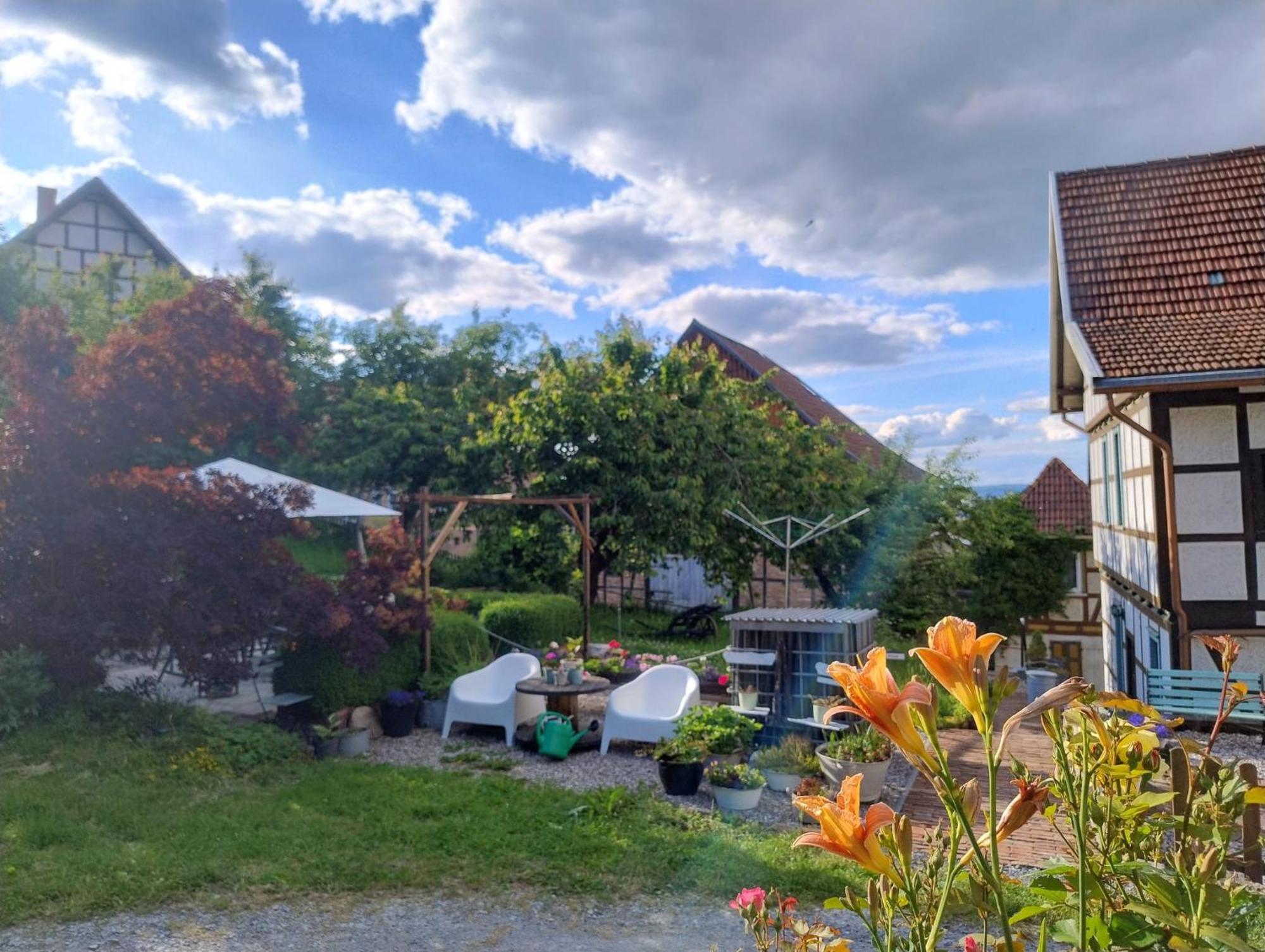 Minicamping Und B&B Apartment Hintergarten Niederorschel Exteriér fotografie
